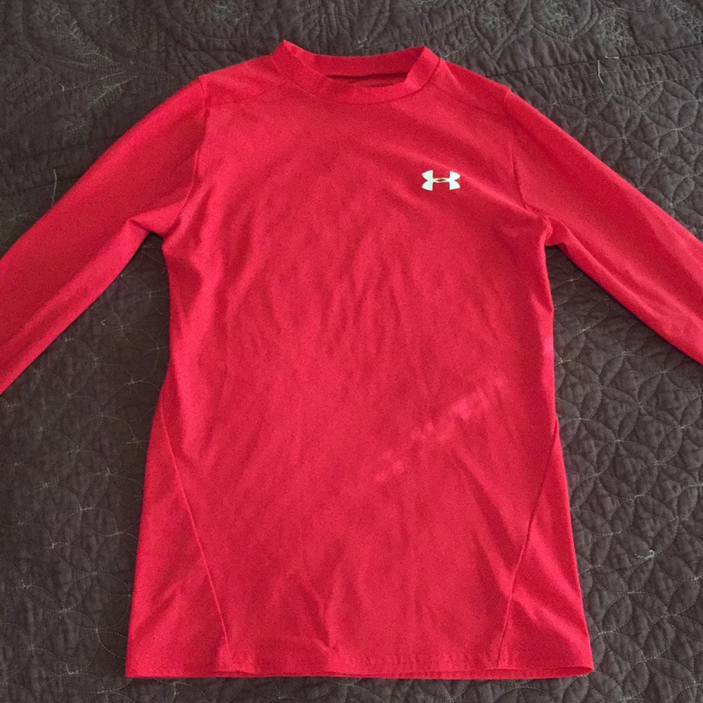 Under Armour heatgear Long sleeve Red Y-LG shirt